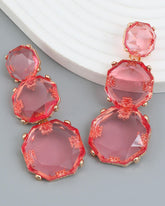 Mais Peach Statement Earrings