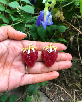 Sweet Strawberry Stud Earrings