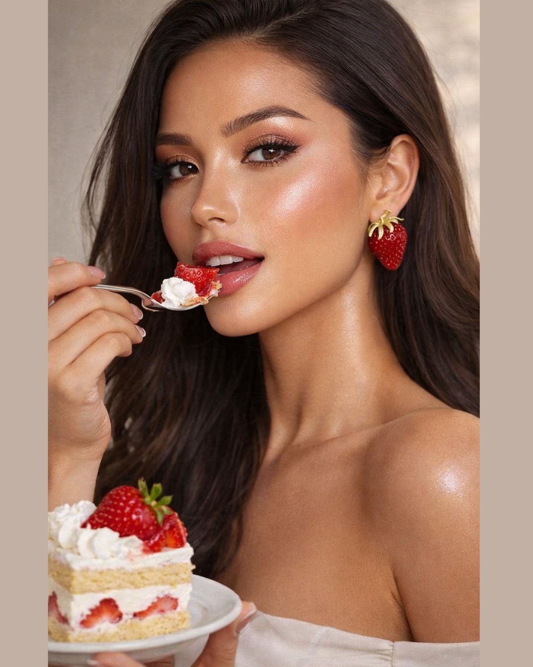 Sweet Strawberry Stud Earrings