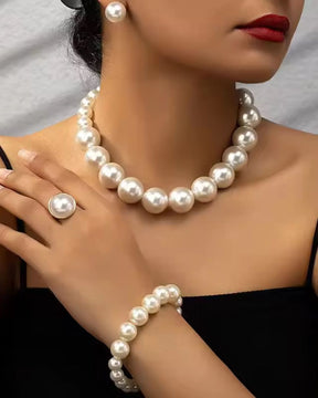Pearl Ball Statement Necklace