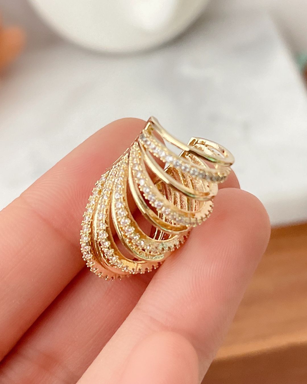 Chunky Golden Ear Cuff