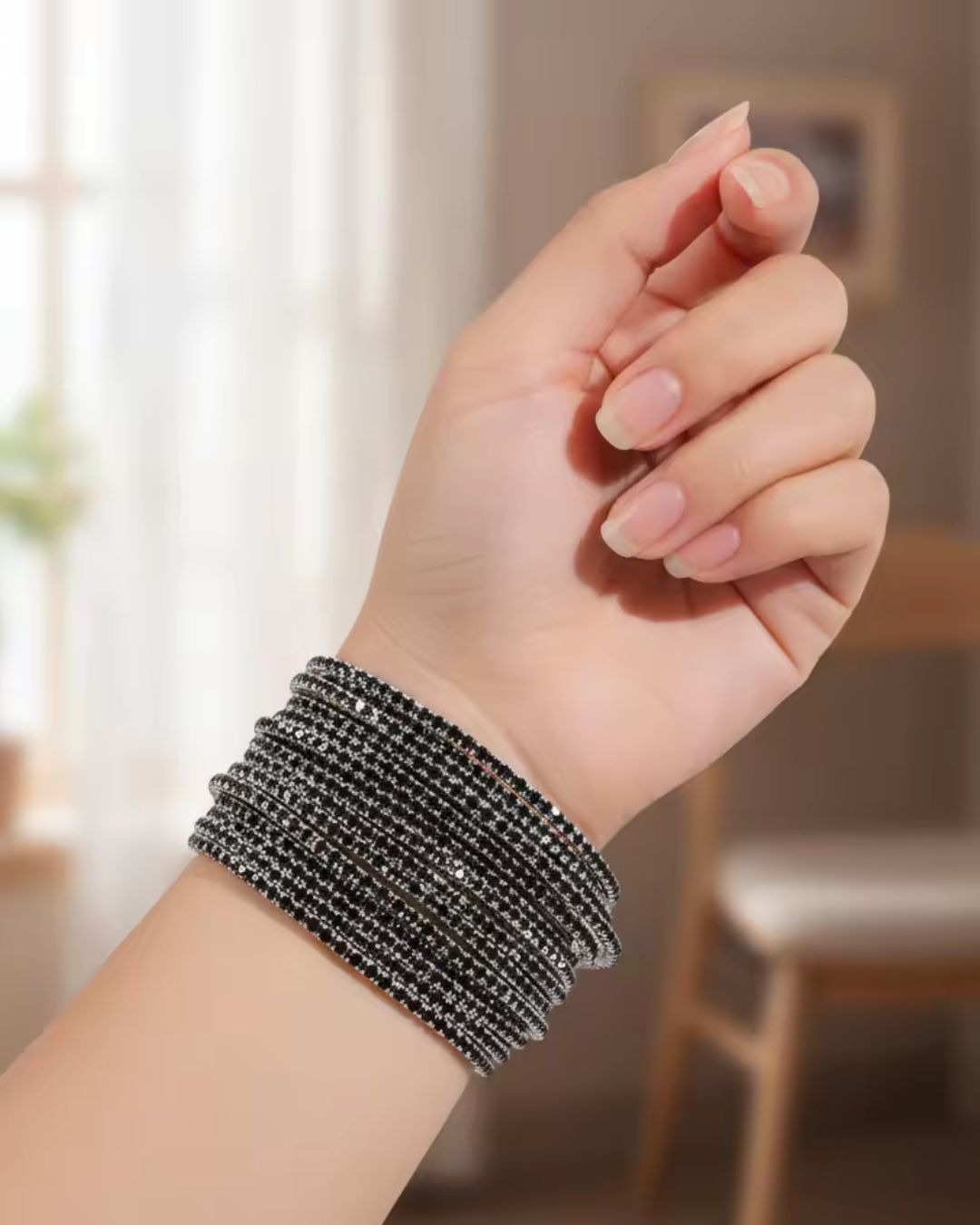 Stretchable Navy Blue Bracelet