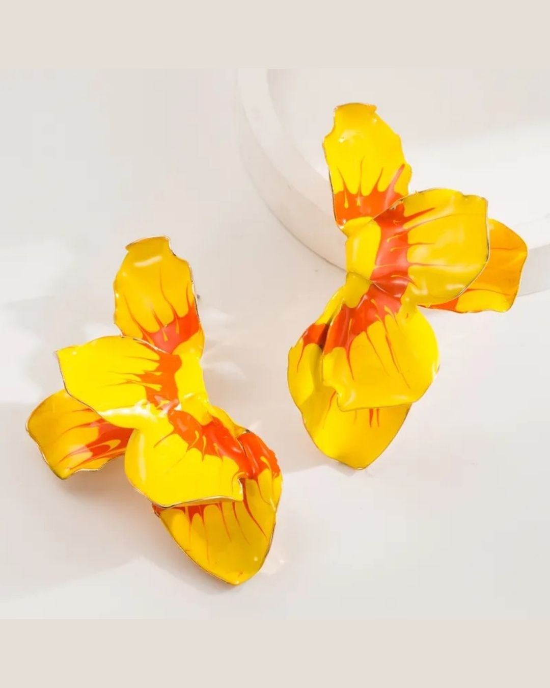 Sunset Petals Stud Earrings
