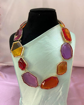 Maya Multicolor Statement Necklace