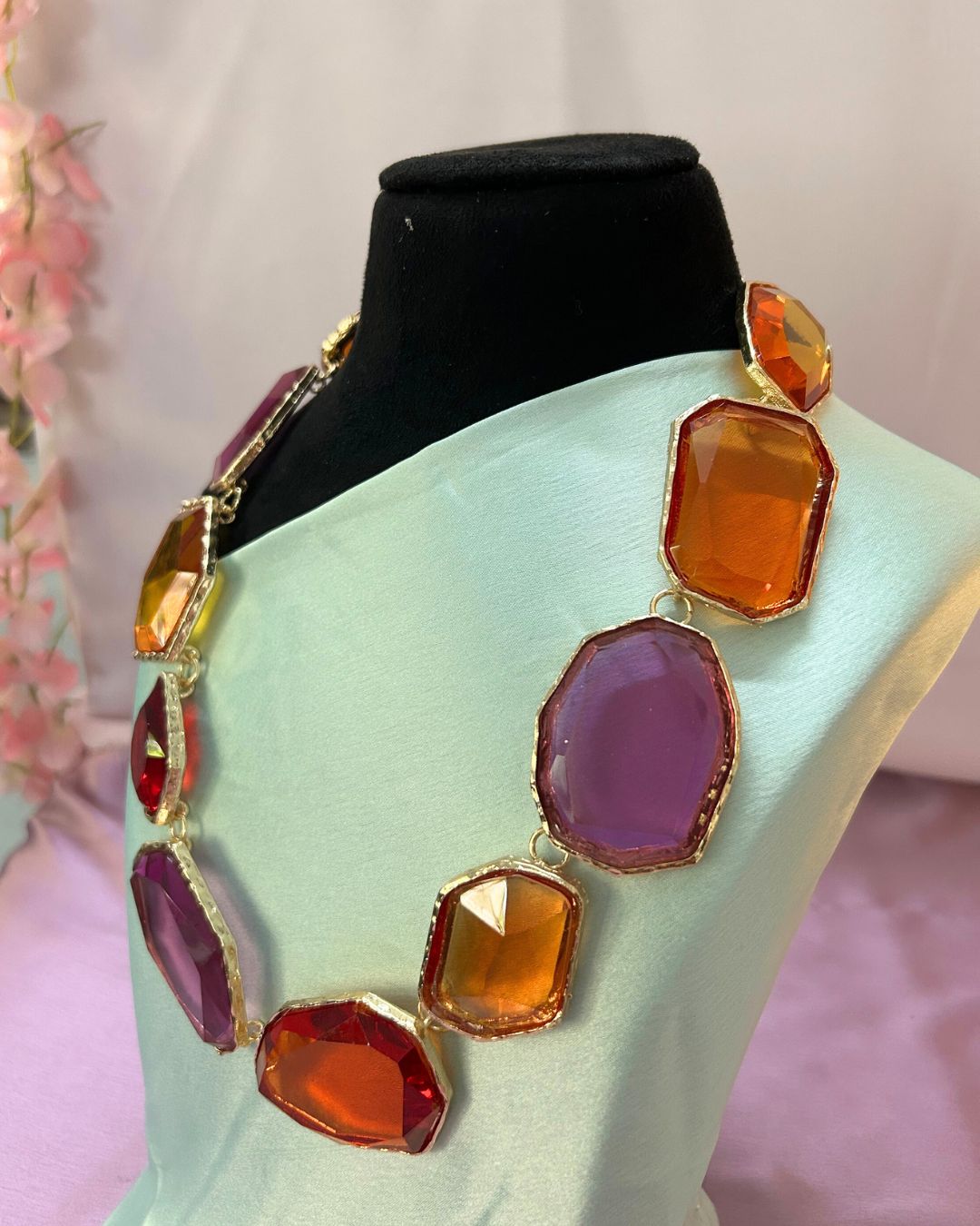 Maya Multicolor Statement Necklace