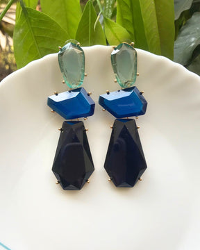 Maya Blue Statement Drop Earring