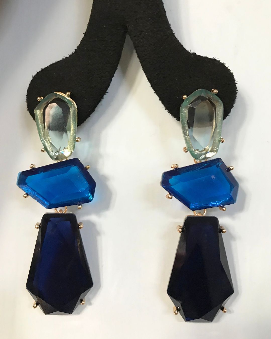 Maya Blue Statement Drop Earring