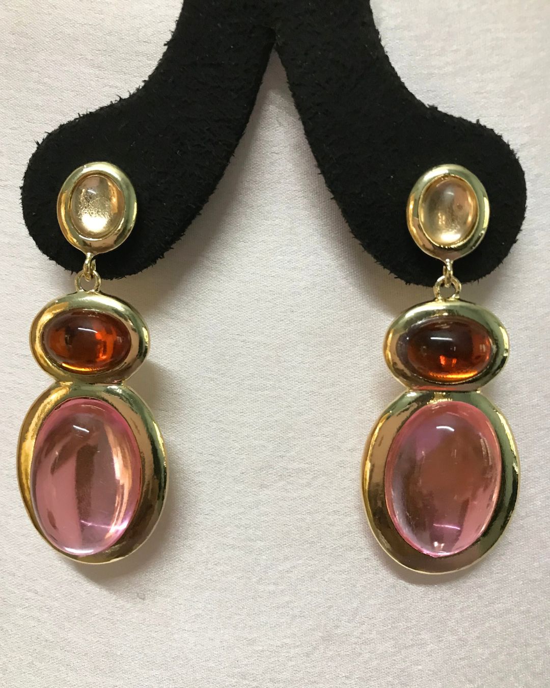 Pastel Gem Dangles Drop Earrings