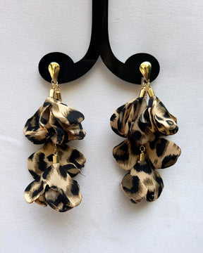 Feather-lite Animal Print Earrings