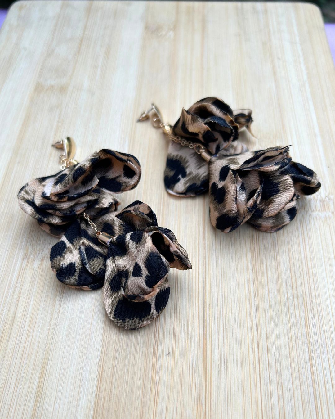 Feather-lite Animal Print Earrings