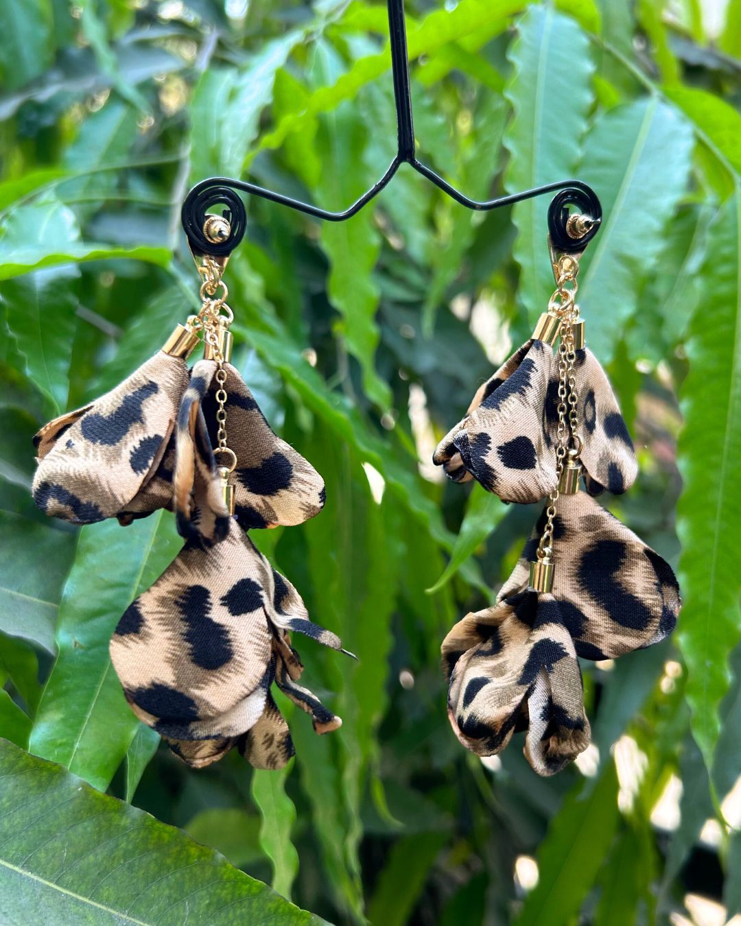 Feather-lite Animal Print Earrings