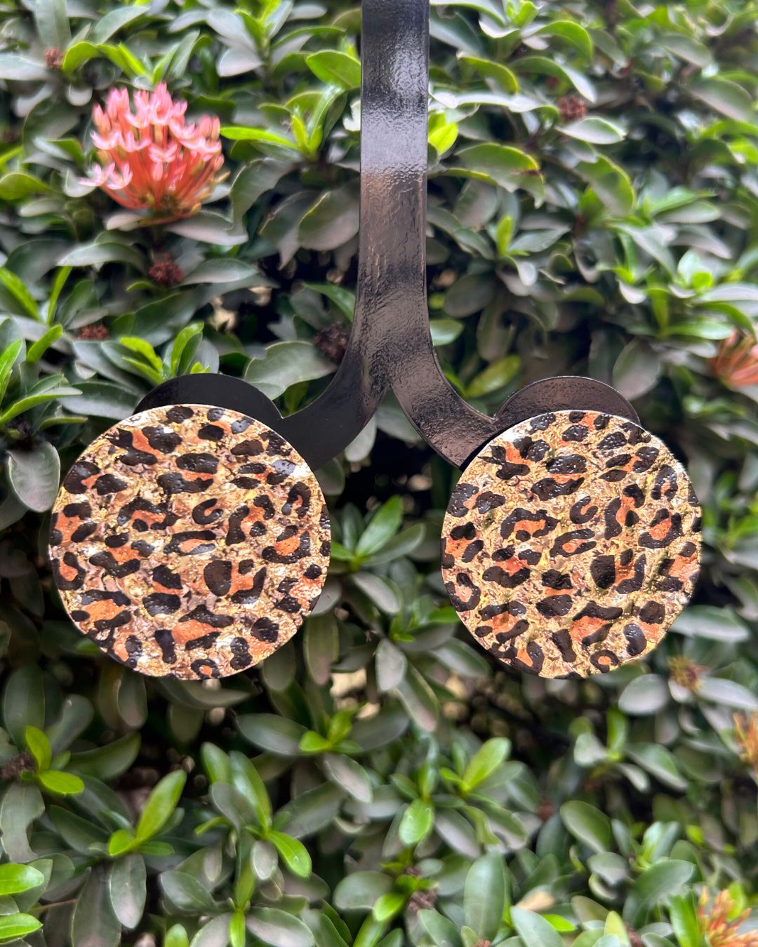 Animal Print Round Stud Earrings