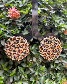 Animal Print Round Stud Earrings
