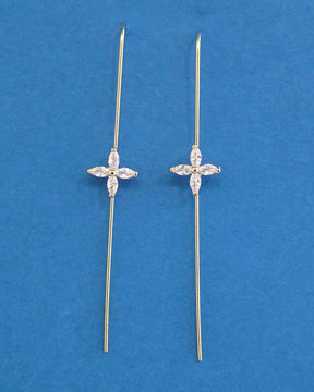 Golden Flower Ear Cuff