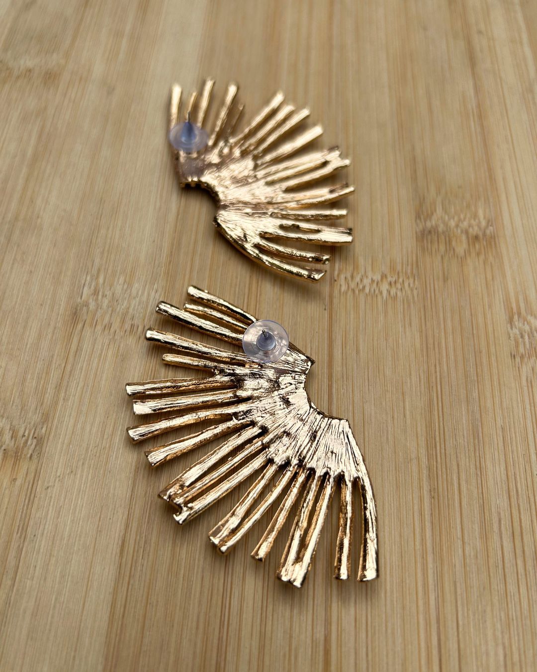 Golden Crystal Alloy Geometric Drop Earrings