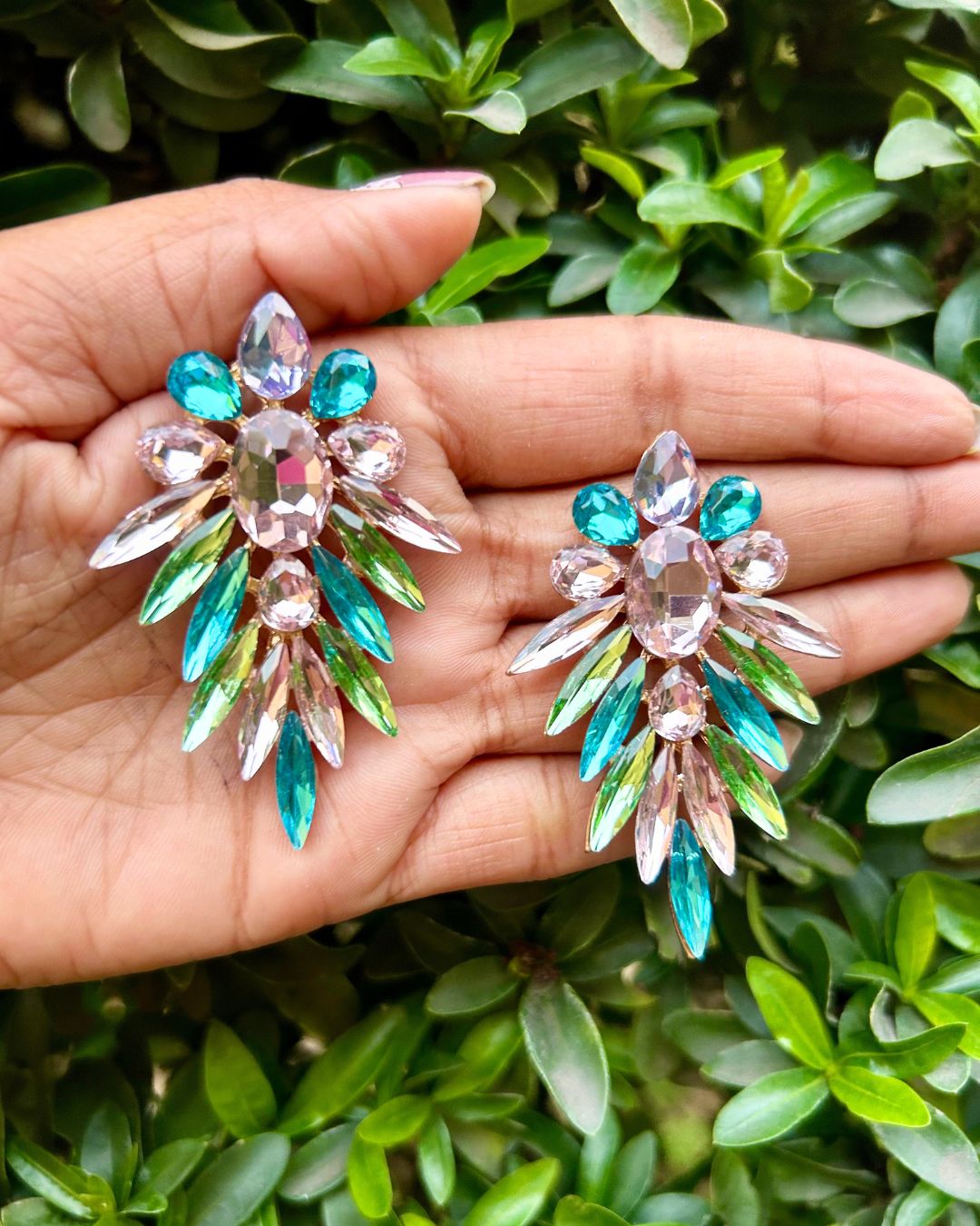 Pastel Chunky Statement Drop Earrings