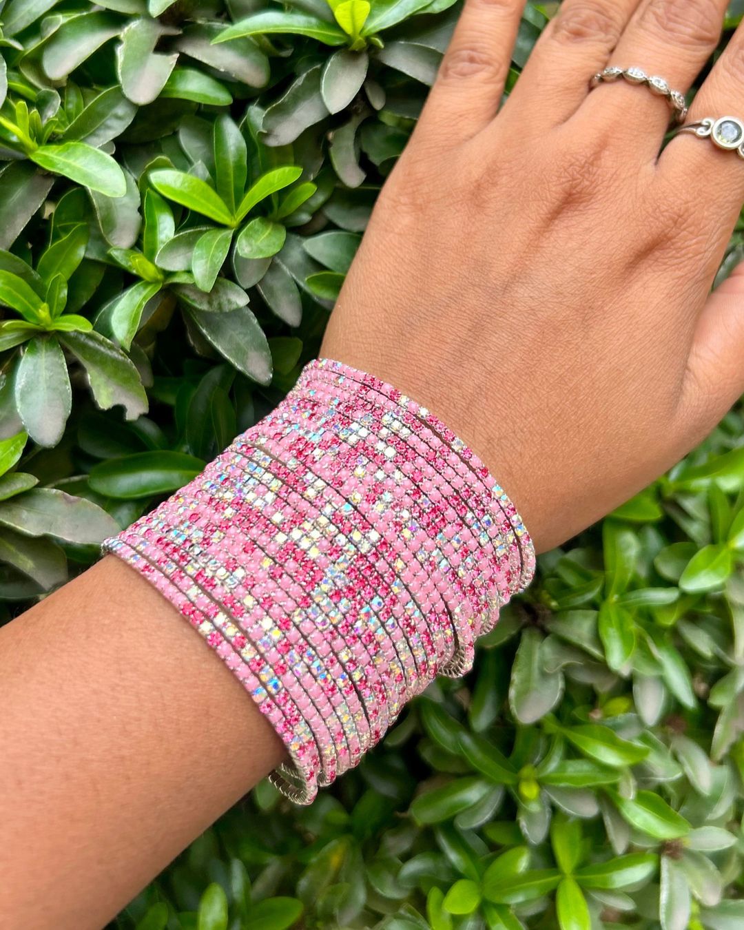 Pickle Ball Girl - Silver Plated Stretchable Bracelet - Pack of 24