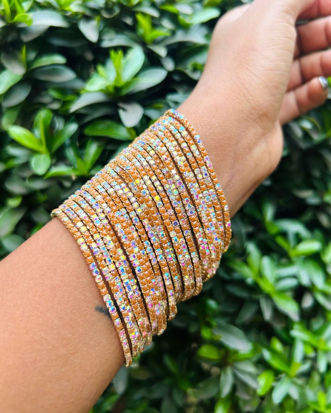 Coffee Rave Mornings - Gold Plated Stretchable Bracelet - Pack of 24