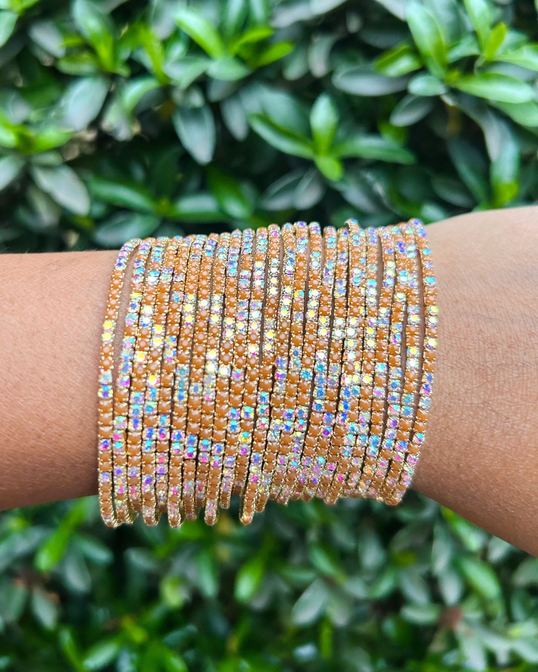 Coffee Rave Mornings - Gold Plated Stretchable Bracelet - Pack of 24