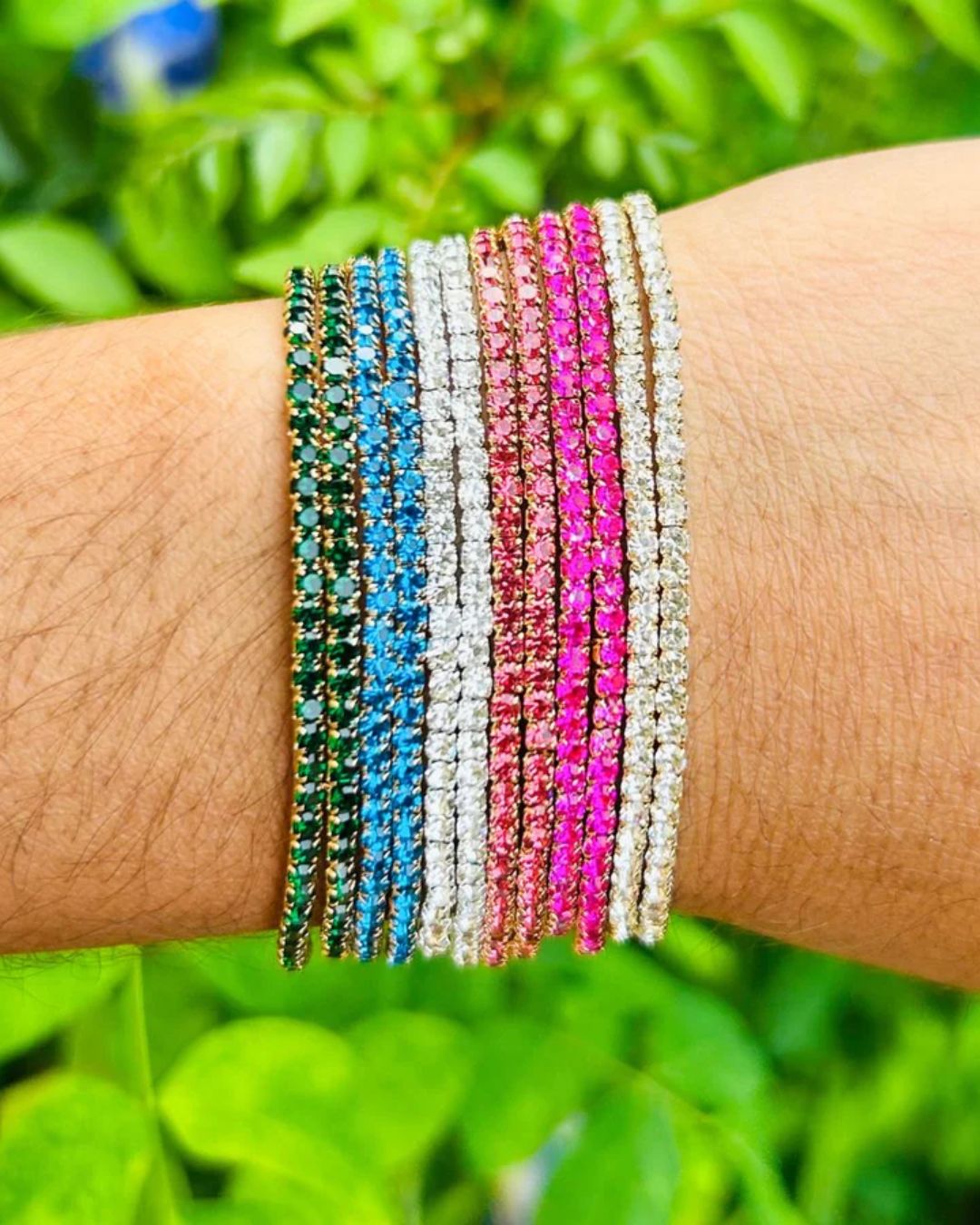 Twinkle Tone Stretchable Bracelet  Set - Pack of 12