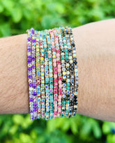 Happy Colors Stretchable Bracelet  Set - Pack of 12