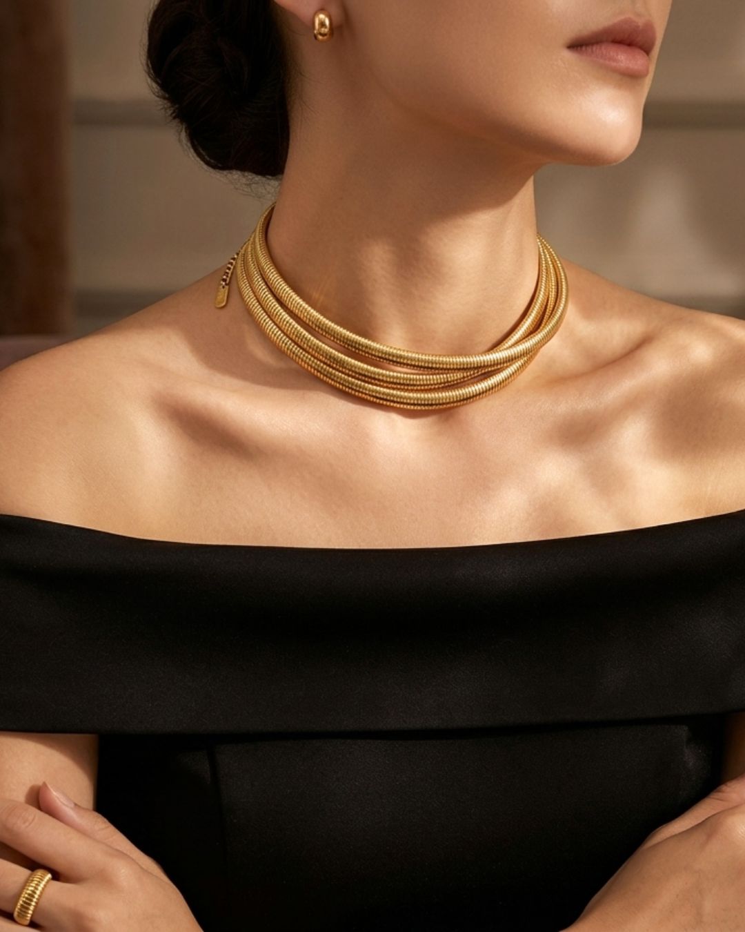 Gold Twisted Choker