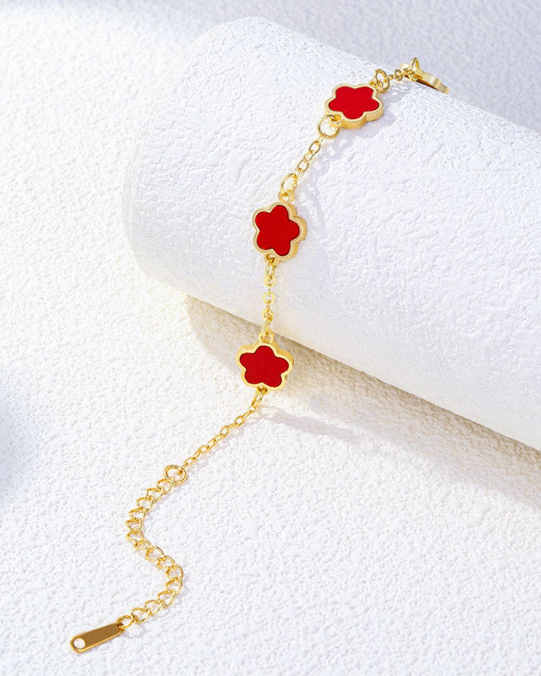 Cleo Red Clover - Bracelet