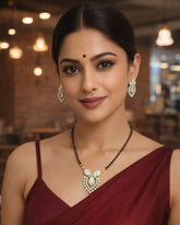 Gayatri American Diamond Mangalsutra Set