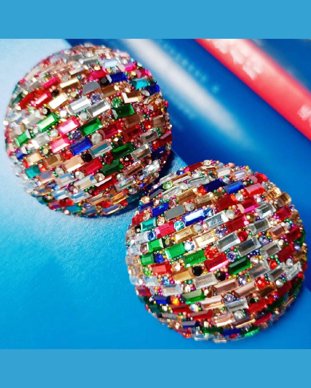 Bling Blogger Multi Stud Earrings - Big