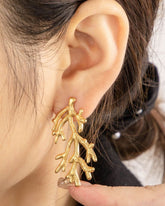Golden Branch Earrings