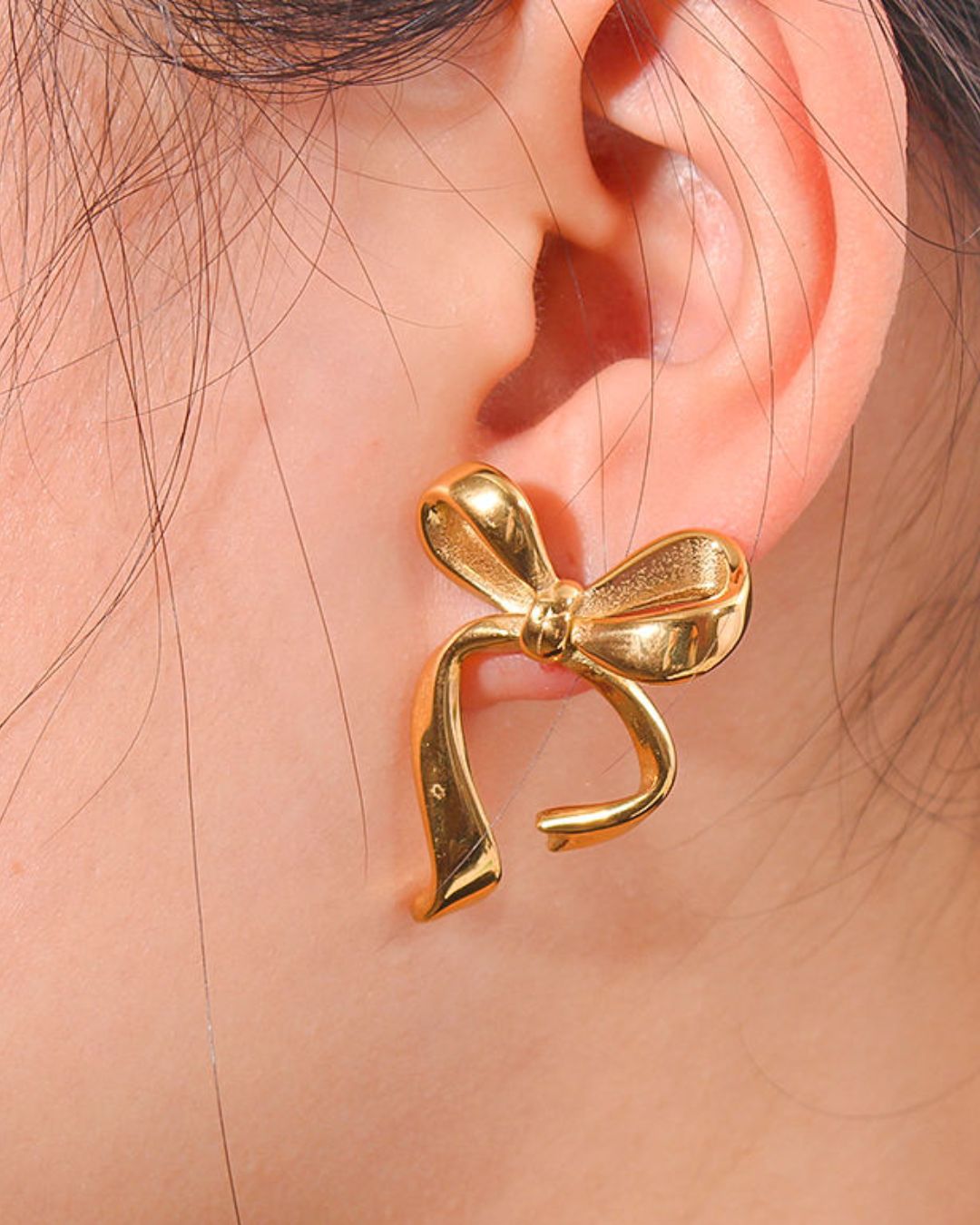 Small Bow Stud Earring
