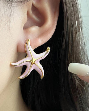Baby Pink Starfish Earring