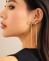 Blair Golden Bow Earrings