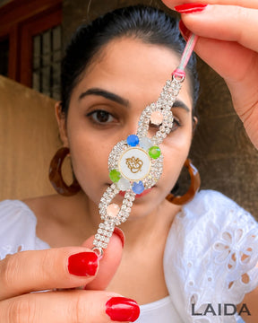 Ganesha Stone Studded - Rakhi