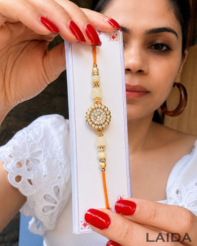 Handmade Golden Rotating - Rakhi