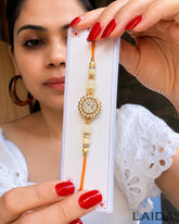 Handmade Golden Rotating - Rakhi
