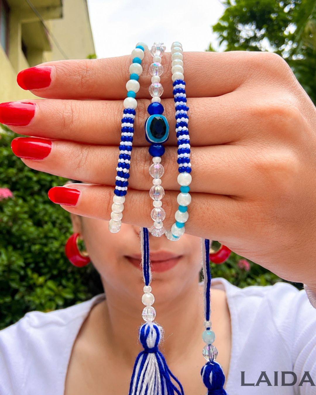 Handcrafted  Wrapearound Evil Eye - Rakhi