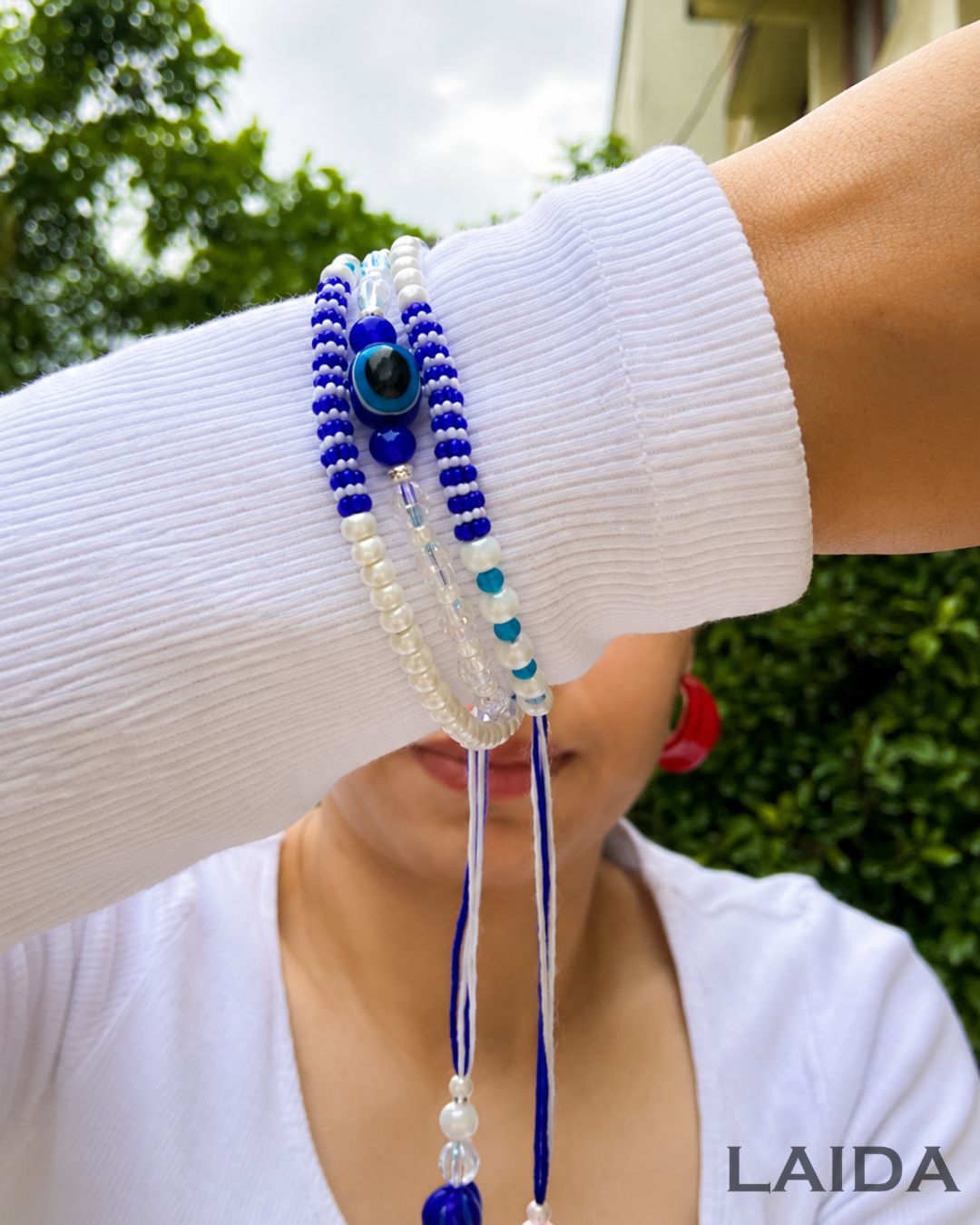 Handcrafted  Wrapearound Evil Eye - Rakhi