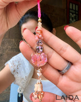 Handcrafted Pastel Resin Lumba Set - Rakhi