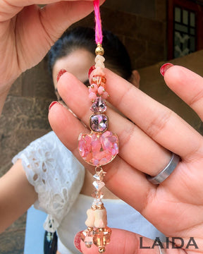 Handcrafted Pastel Resin Lumba Set - Rakhi