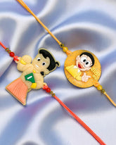 Set of 2 Rakhis - Chhota Bheem & Kulfi Wala Bhai Rakhi