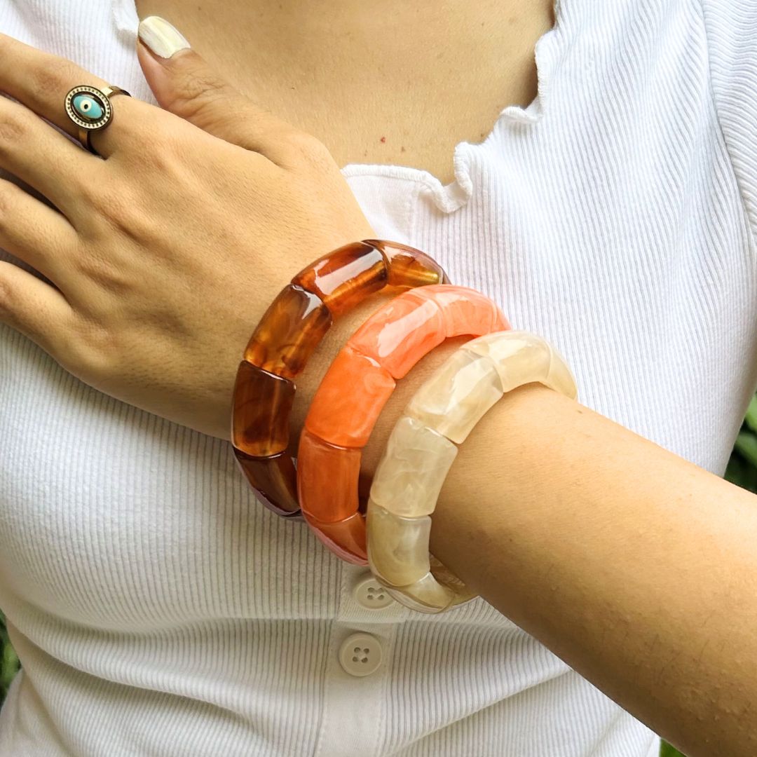 Boho Acrylic Bracelet Set