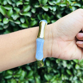 Retro Chic Bracelet Set - Ivory, Baby Pink and Baby Blue