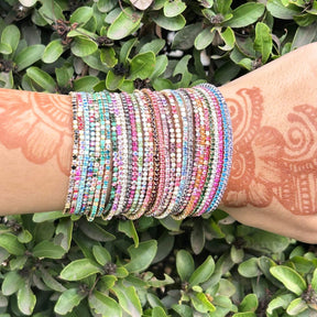 Stretchable Multicolour Bracelet - Pack of 30
