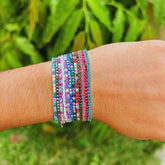 Stretchable Multicolor Bracelet - Pack of 12