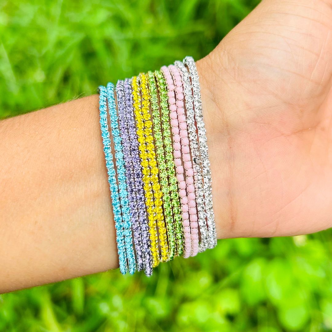 Stretchable Pastel  Bracelet - Pack of 12