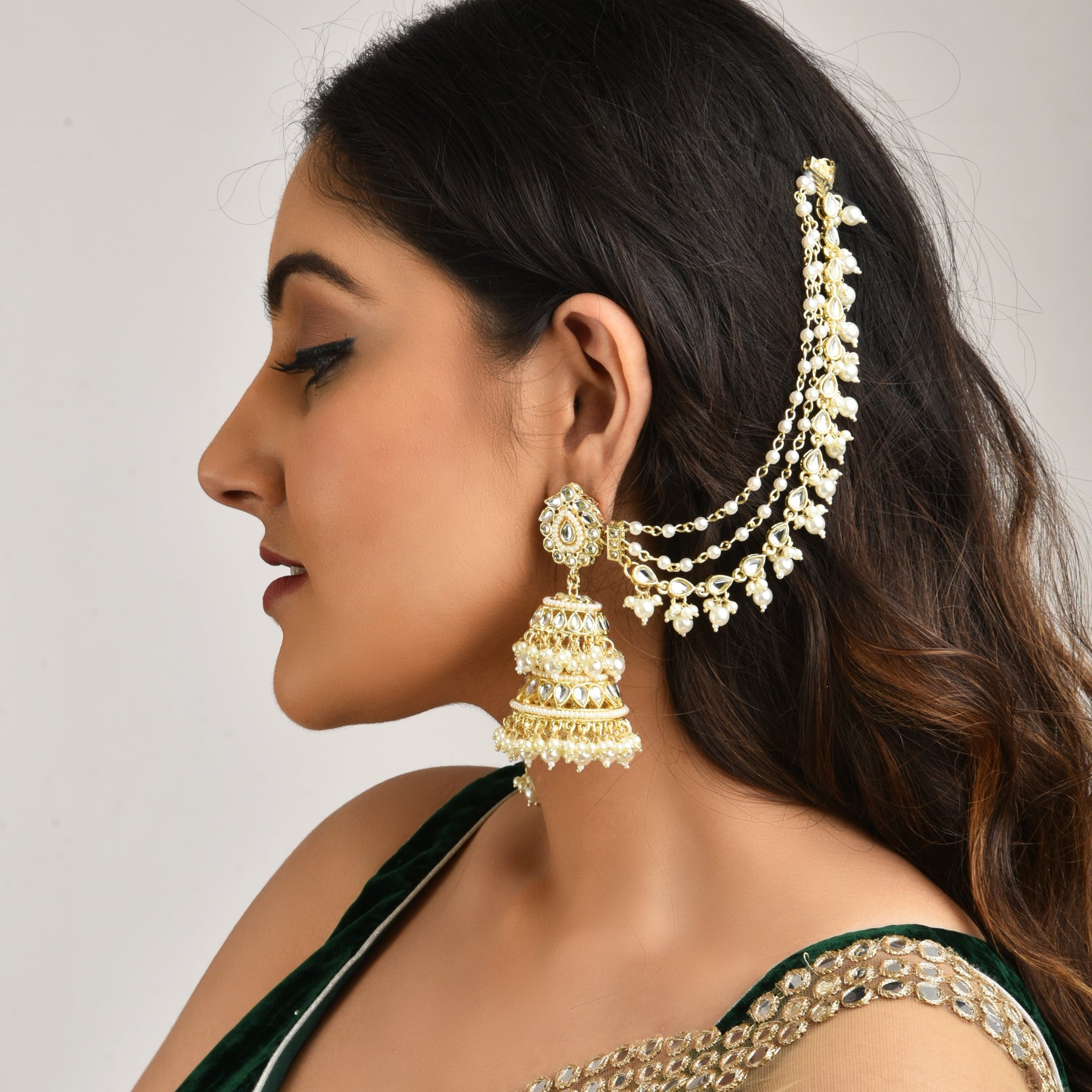 Triangle Jhumka Multi layer Earrings for Women & Girls - TrishaStore.com