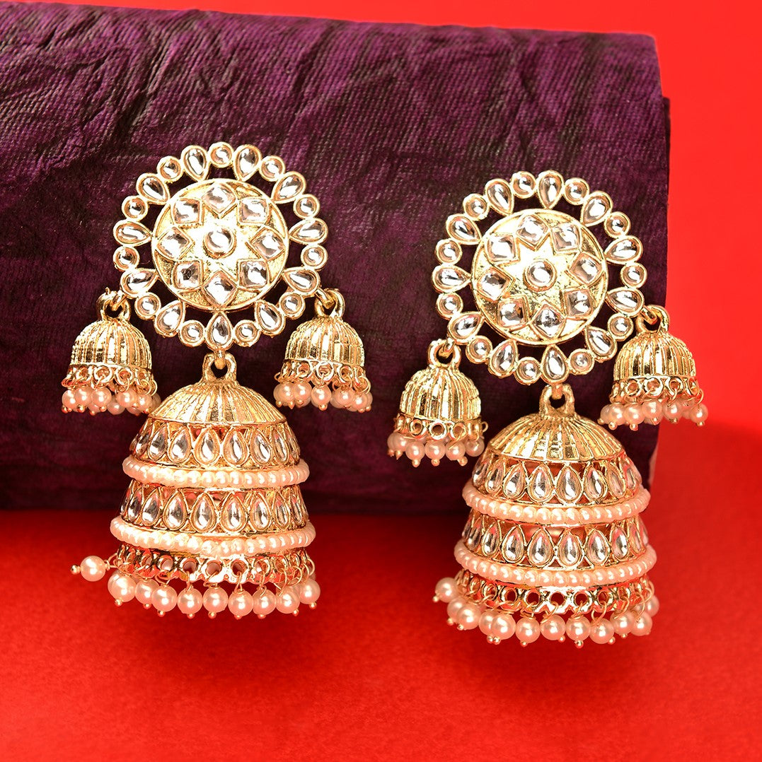 Laida Gold Plated Royal Jhumka