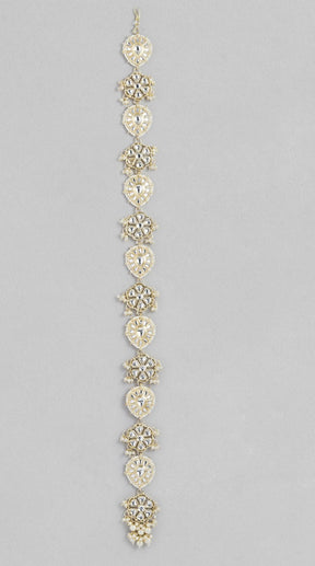 LAIDA Gold-Plated Kundan Studded Head Chains