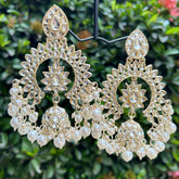 Gold Plated Chandbalis with Jhumka